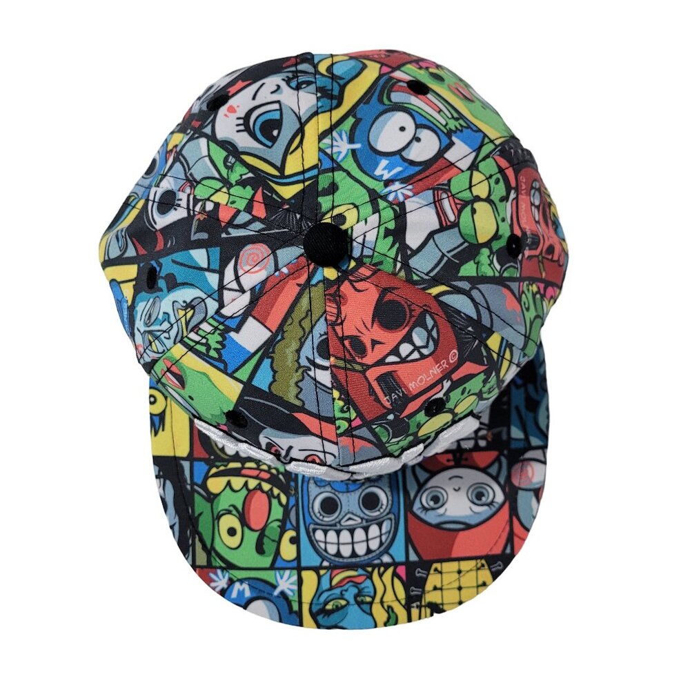 Maya Studio Colorful Cartoon Collage Snapback - Picture 3 of 9